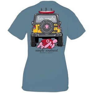 NWT Simply Southern‎ Turtle Tracker Lifeguard Patrol Jeep Rider Short Sleeve XXL